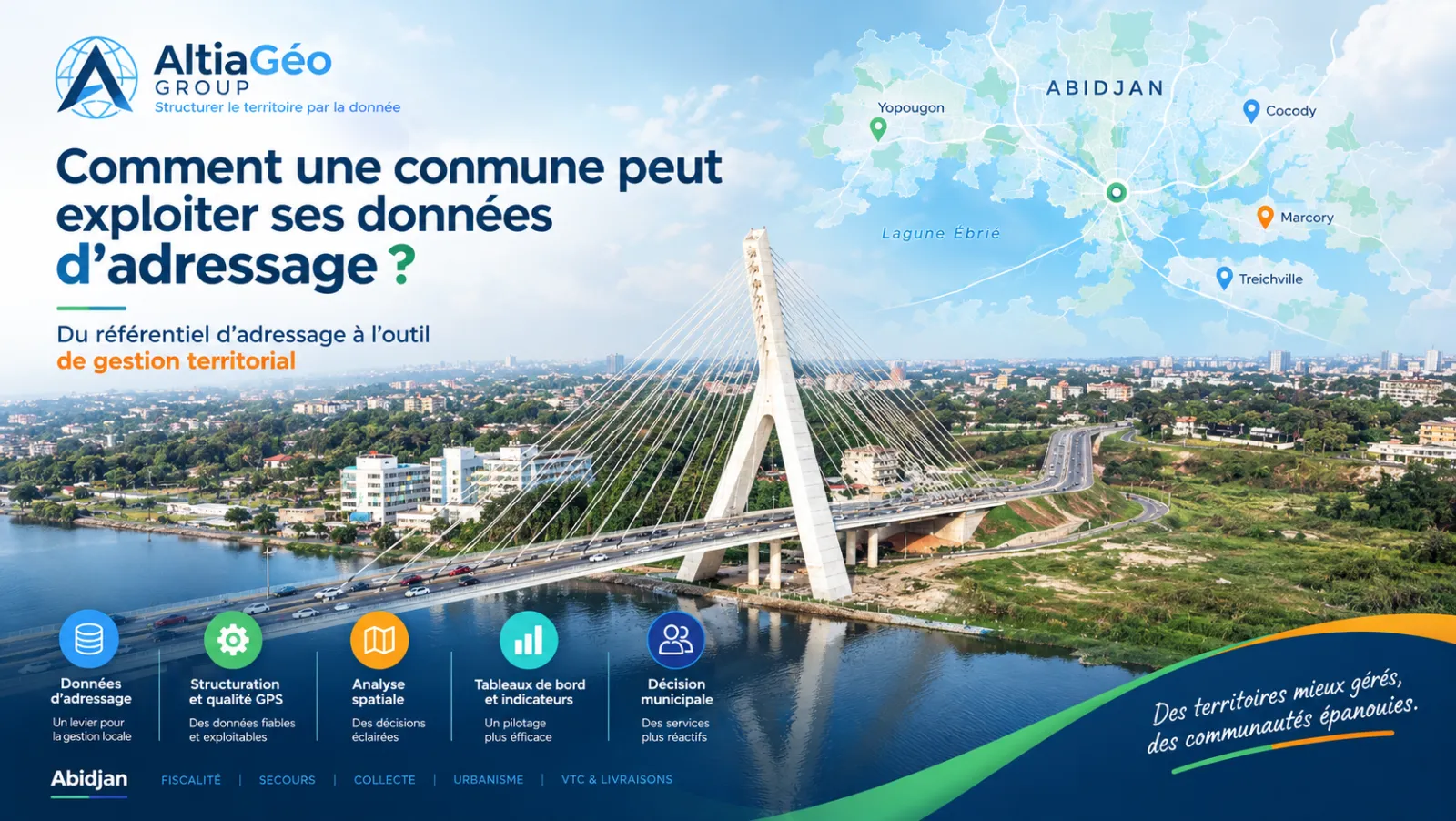 Abidjan — exploitation des données d'adressage par une commune